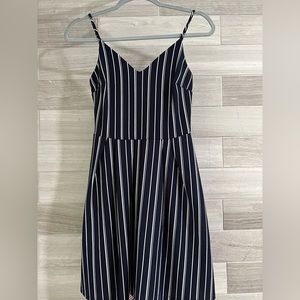Francesca’s Navy & White Striped Dress (never worn)